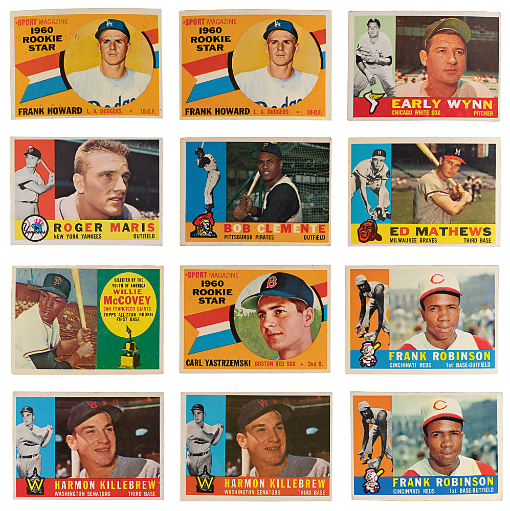 1960 Topps Collection (271) with (26) Hall of Famers Including Willie McCovey & Carl Yastrzemski Rookies