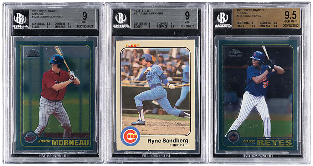 1983-2001 Hall of Fame & Star Rookie BGS Graded Collection (6) with Bonds, Ichiro & Ichiro/Pujols