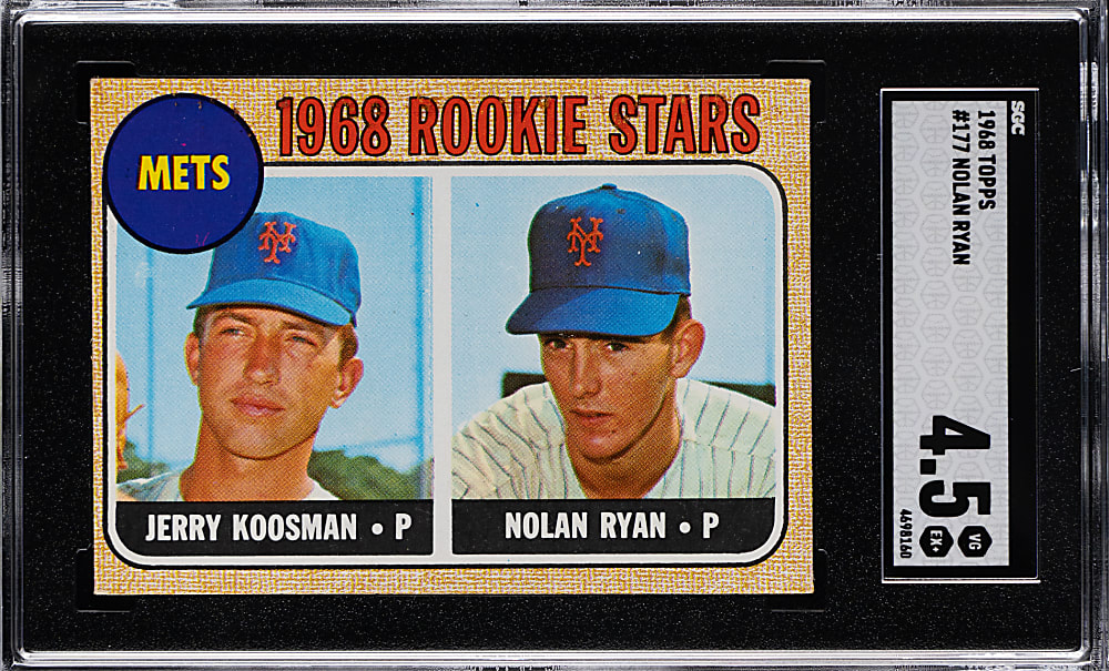 1968 Topps #177 Nolan Ryan Rookie SGC VG/EX+ 4.5