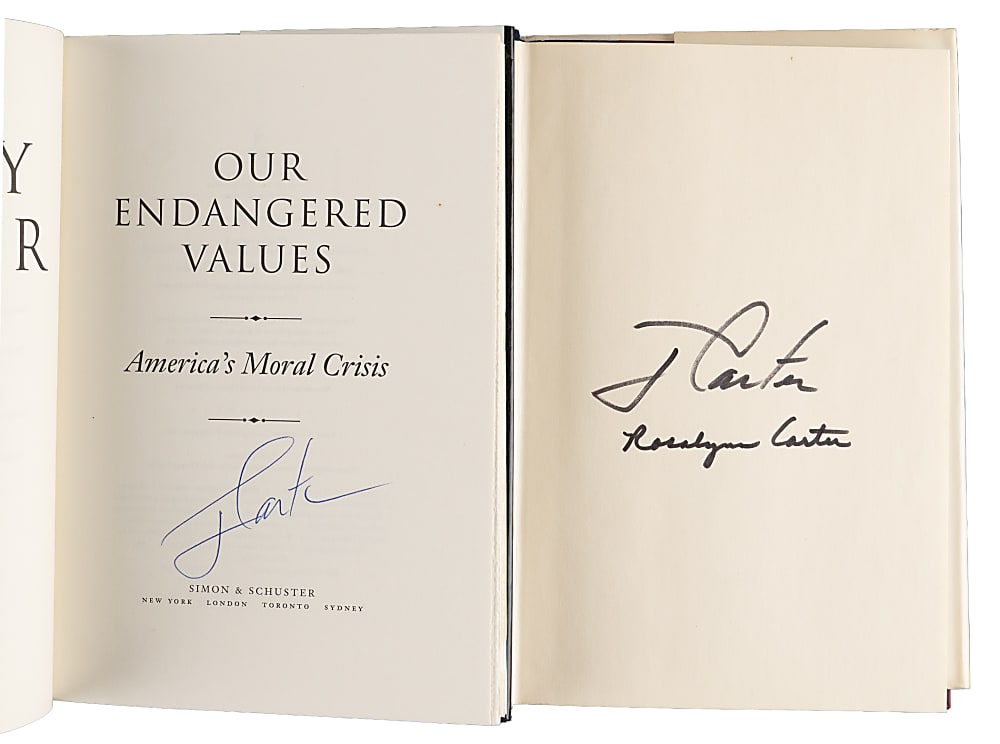 Jimmy Carter Signed Hardcover Books (6) Including (1) Dual-Signed with Rosalynn