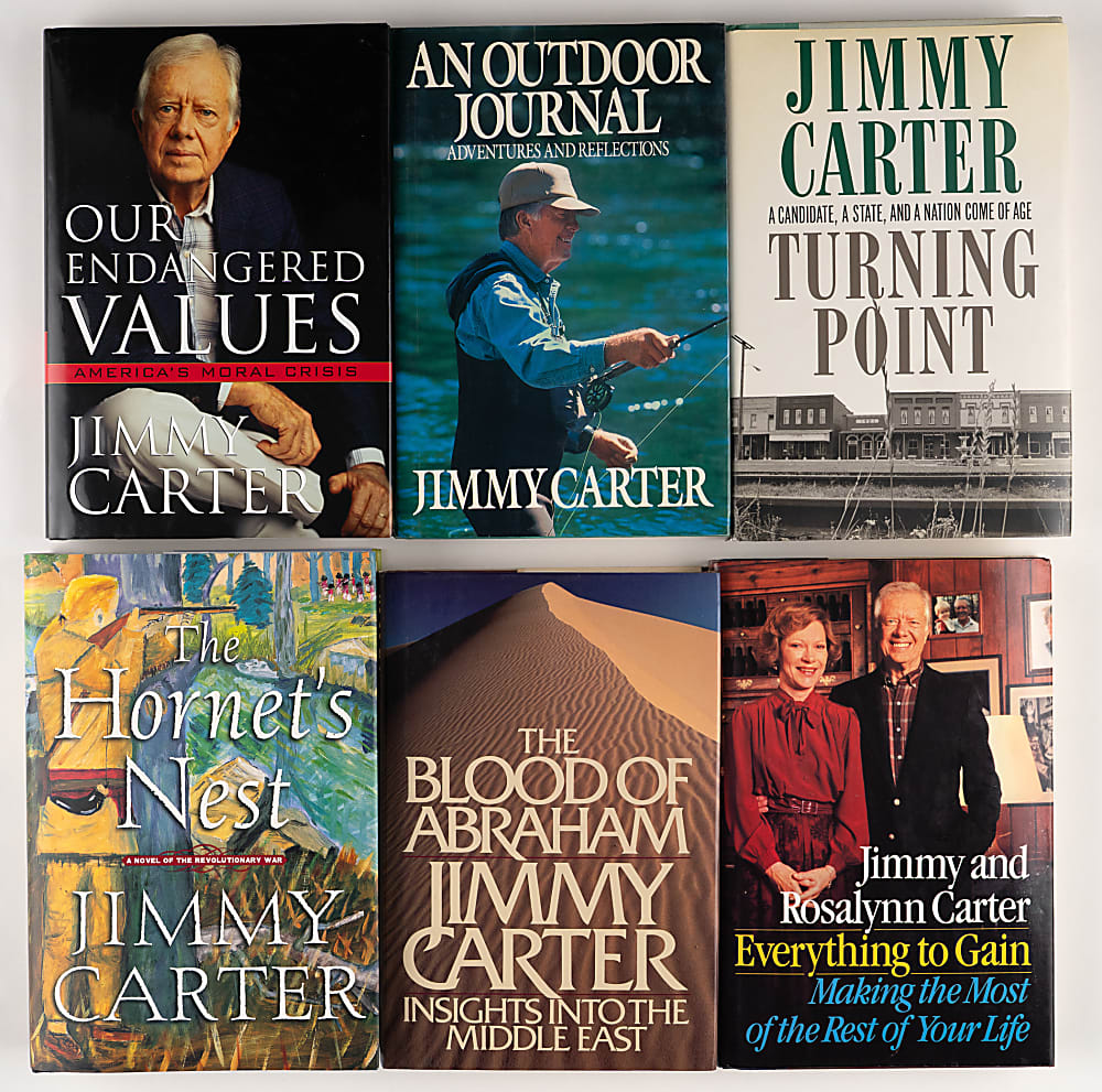 Jimmy Carter Signed Hardcover Books (6) Including (1) Dual-Signed with Rosalynn