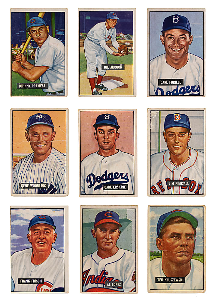 1951 Bowman Near Complete Set (274/324) with Several Hall of Famers