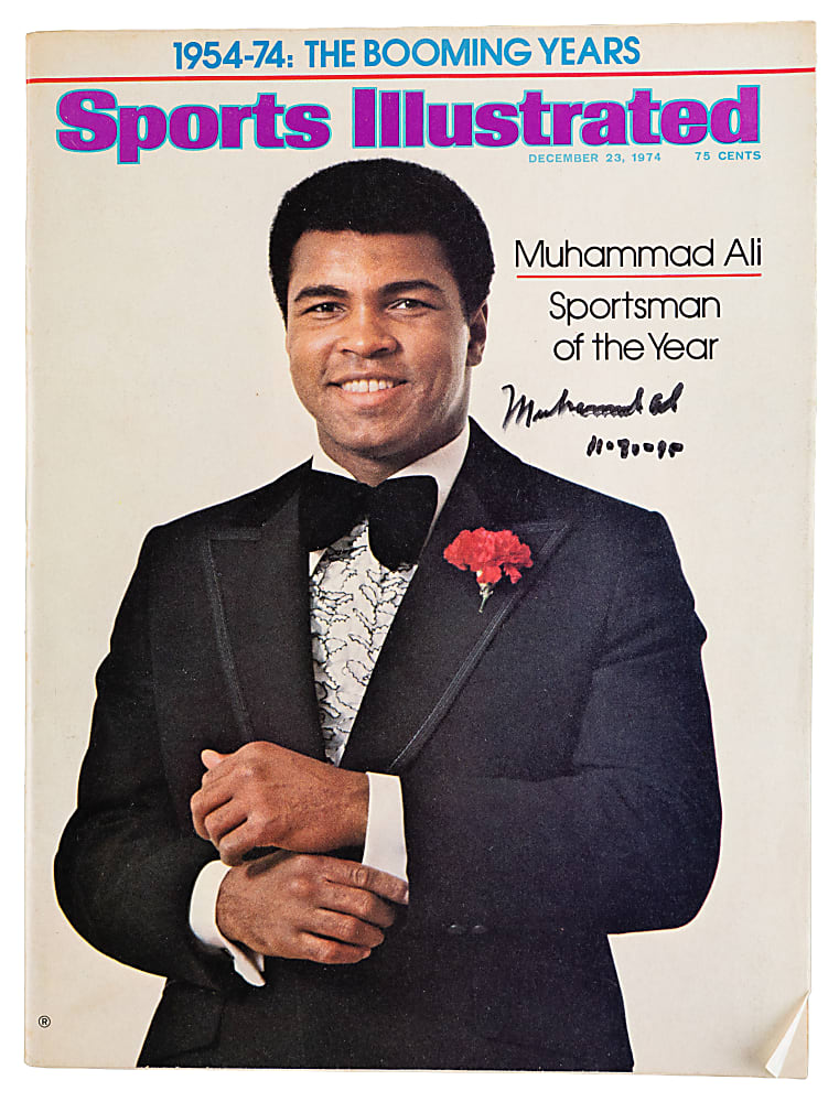 Muhammad Ali Signed and Date Inscribed 1974 Sports Illustrated “Sportsman of the Year” Issue – JSA LOA