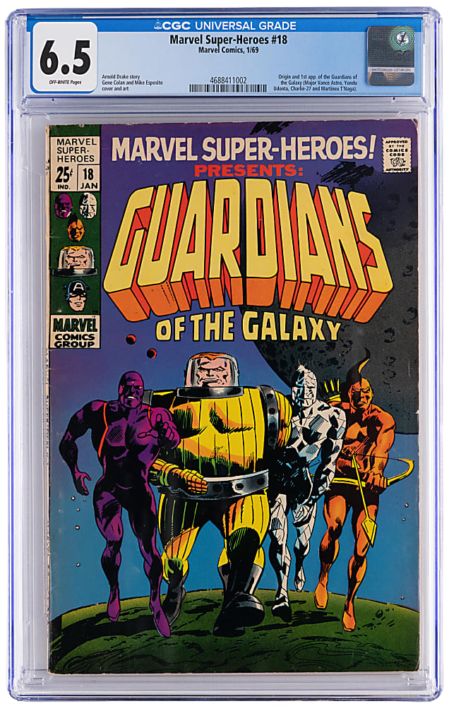 1969 Marvel Super-Heroes #18 First Appearance of The Guardians of the Galaxy - CGC 6.5