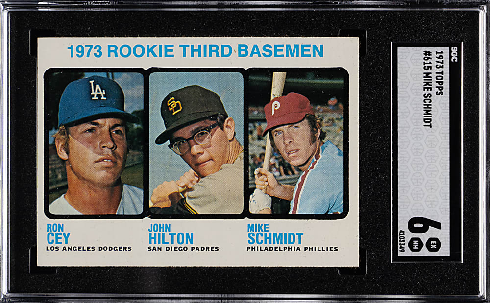 1973 Topps #615 Mike Schmidt Rookie SGC EX/NM 6