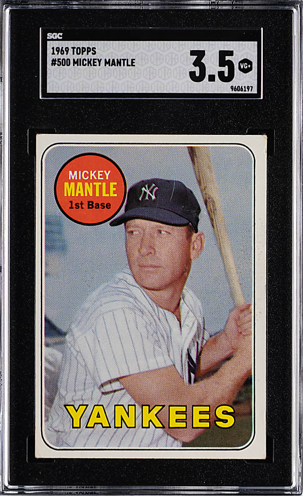 1969 Topps #500 Mickey Mantle SGC VG+ 3.5