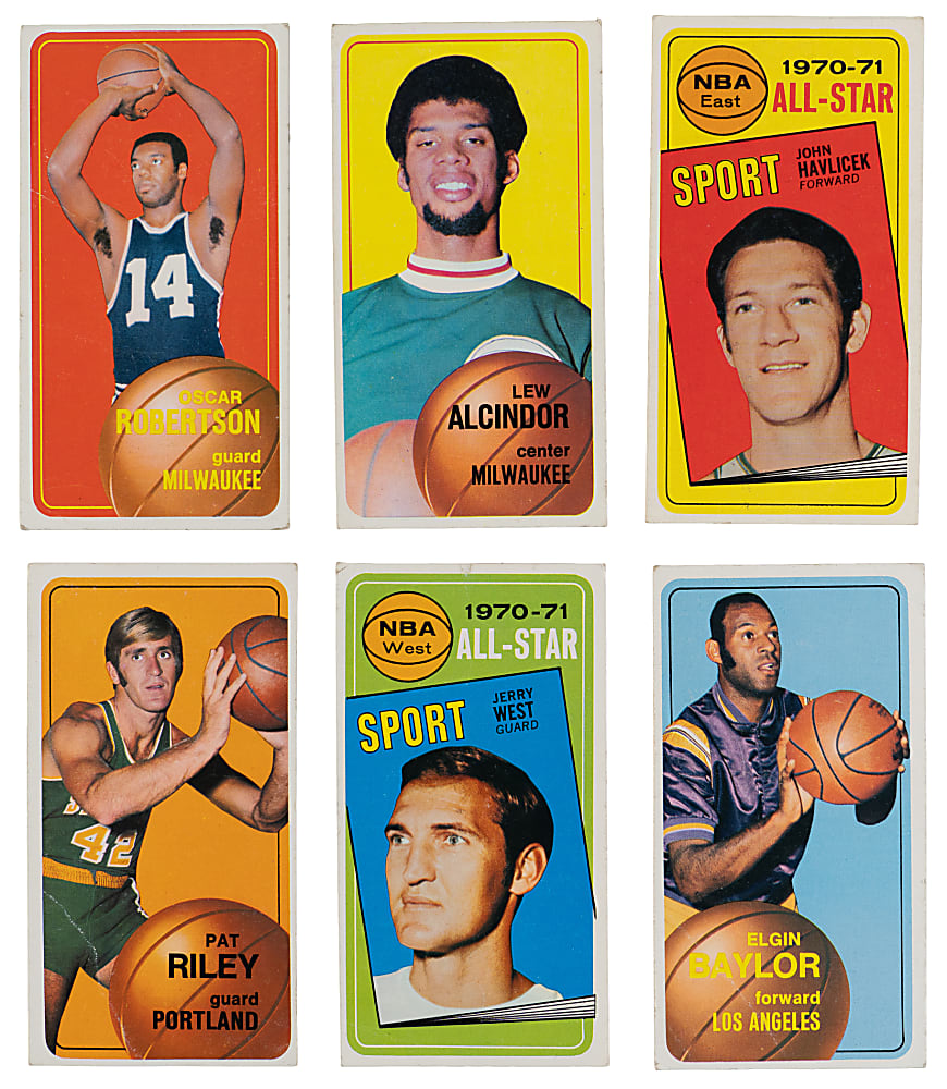 1970-1971 Topps Basketball Near Complete Set (150/175) with #75 Lew Alcindor