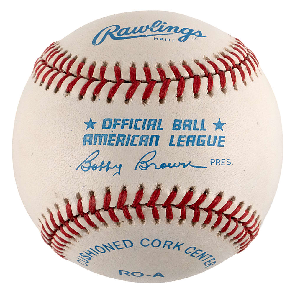 Clean Muhammad Ali Single-Signed OAL/Brown Baseball - Full JSA