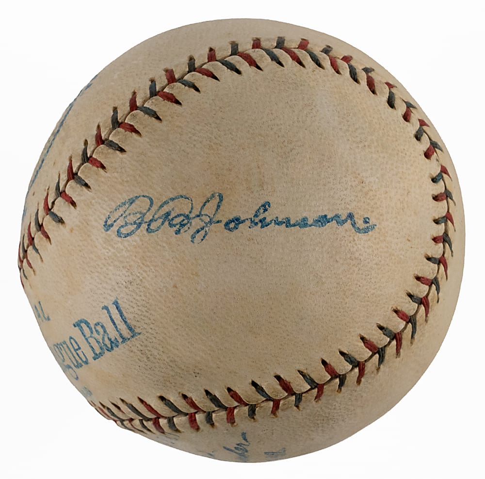 1918-1924 Official American League Ban Johnson Baseball