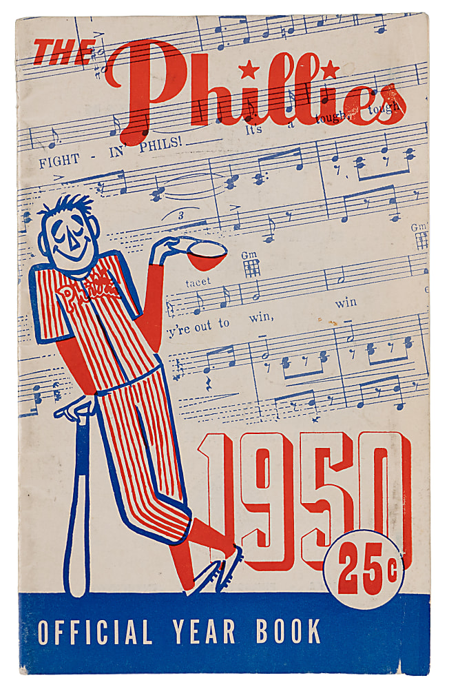 1950 Philadelphia Phillies “Whiz Kids” Team-Signed Yearbook with (16) Signatures Including Ashburn & Roberts