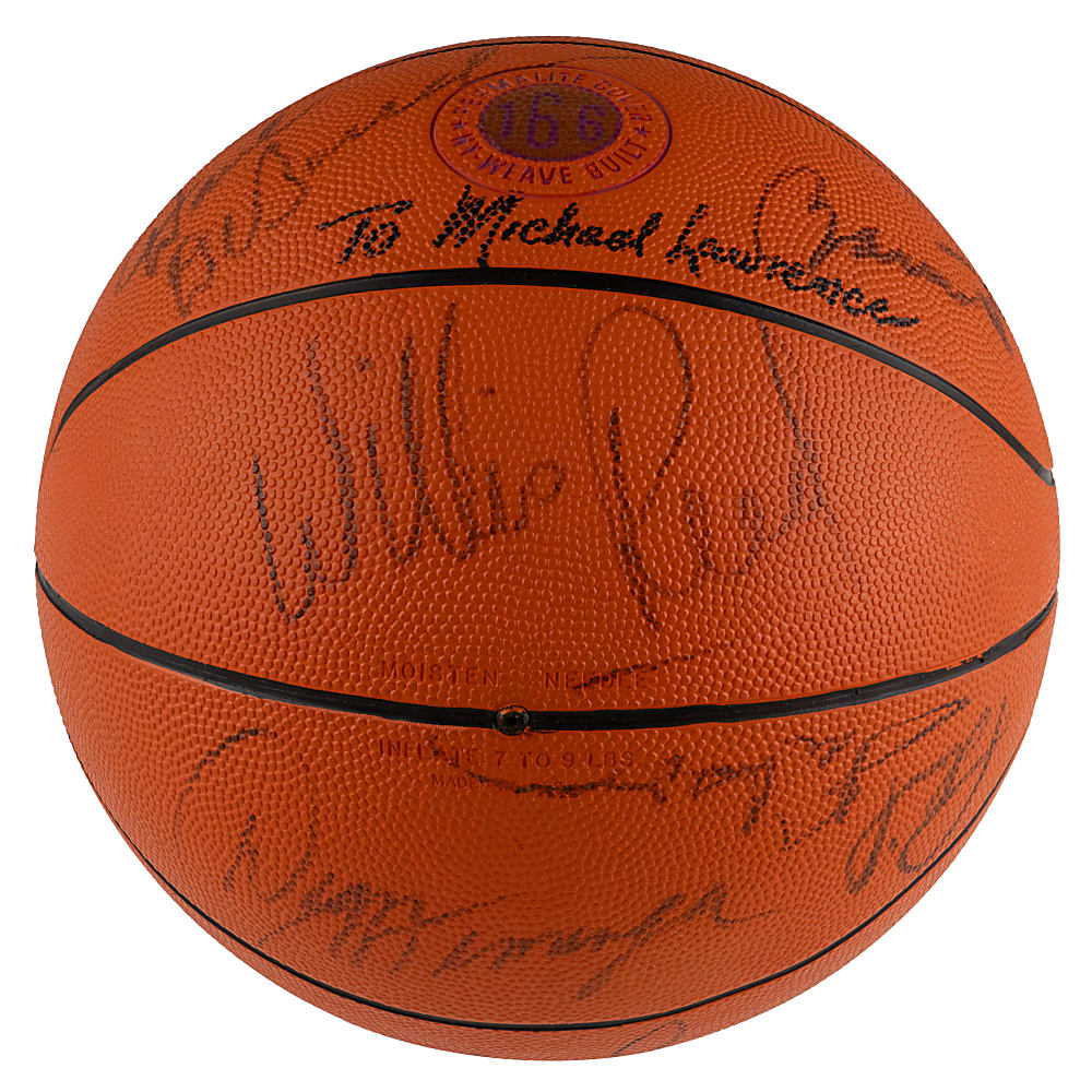 1972-1973 NBA Champion New York Knicks Team-Signed Basketball with (11) Signatures Including All (7) Hall of Famers