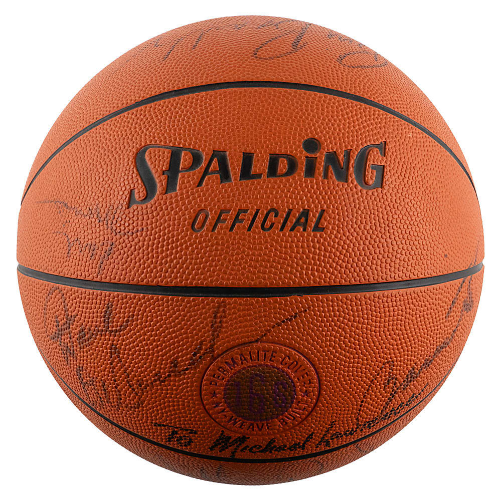 1972-1973 NBA Champion New York Knicks Team-Signed Basketball with (11) Signatures Including All (7) Hall of Famers
