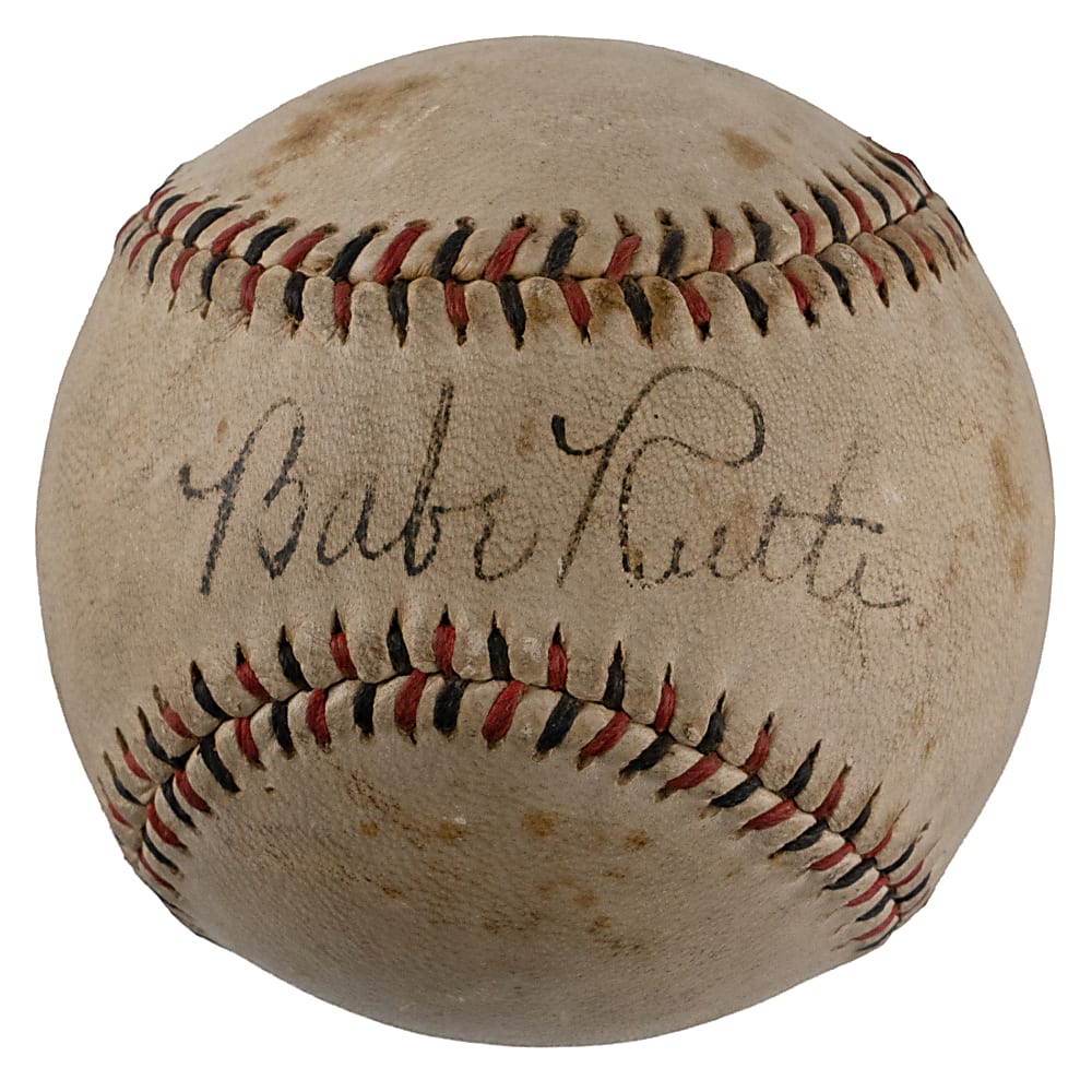 Circa 1937 Babe Ruth Single-Signed Baseball - Full JSA LOA & Family Letter of Provenance