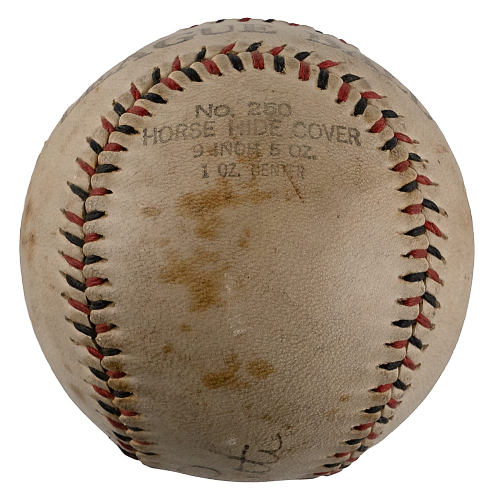 Circa 1937 Babe Ruth Single-Signed Baseball - Full JSA LOA & Family Letter of Provenance