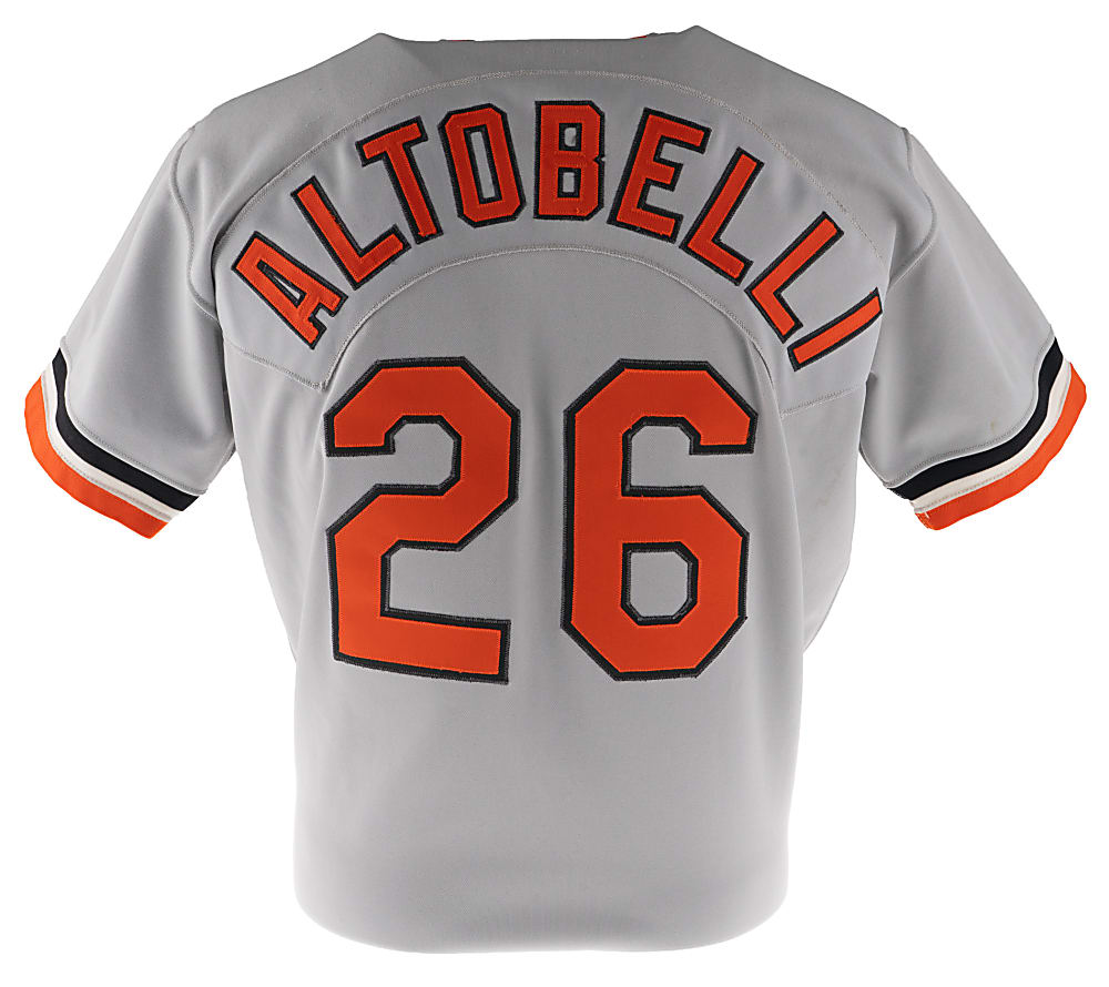 1983 Joe Altobelli Baltimore Orioles Game-Used Road Jersey from Championship Season - Phil Wood LOA