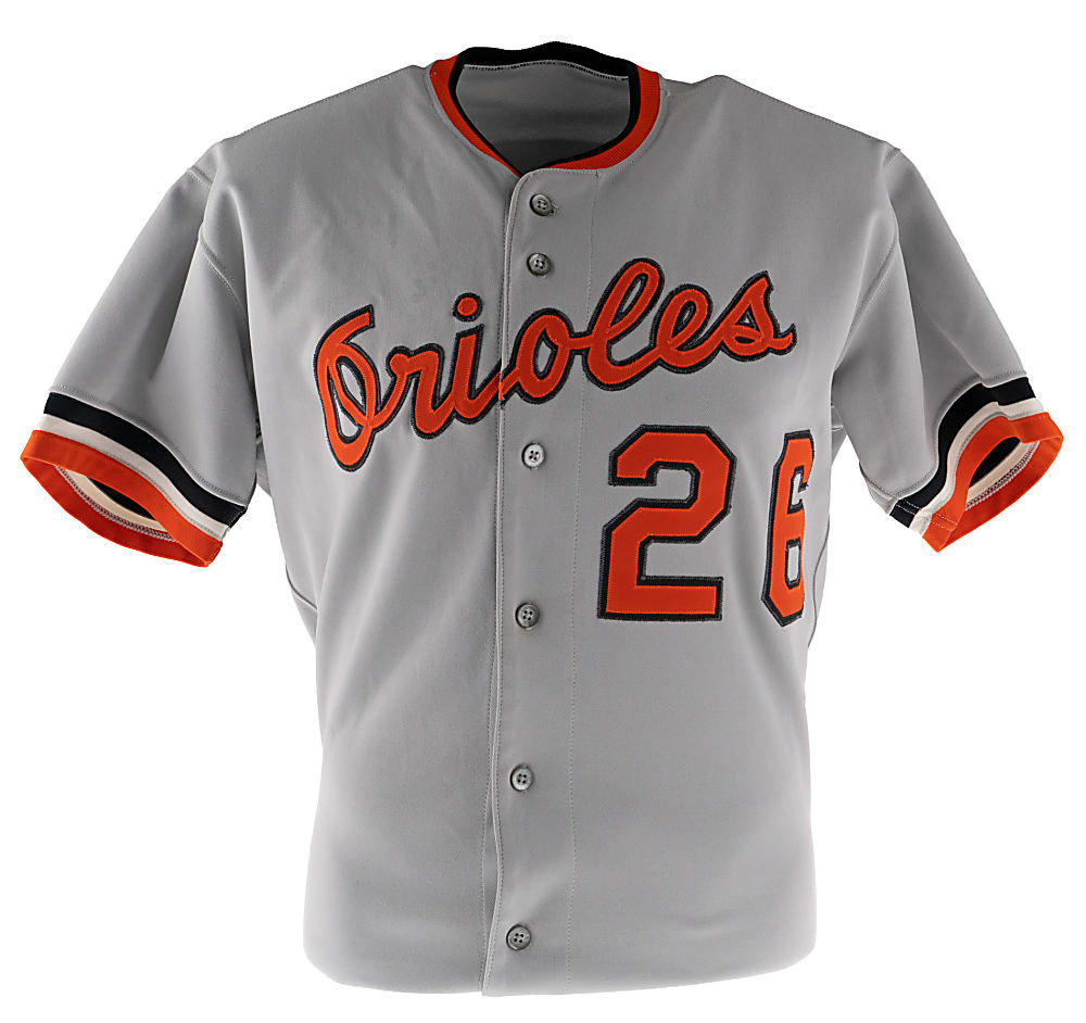 1983 Joe Altobelli Baltimore Orioles Game-Used Road Jersey from Championship Season - Phil Wood LOA