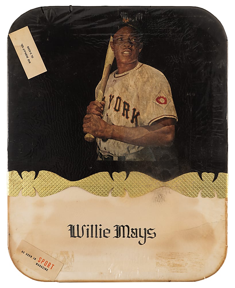 1950s Willie Mays Rio Display Co./Sport Magazine Point-of-Sale Sign