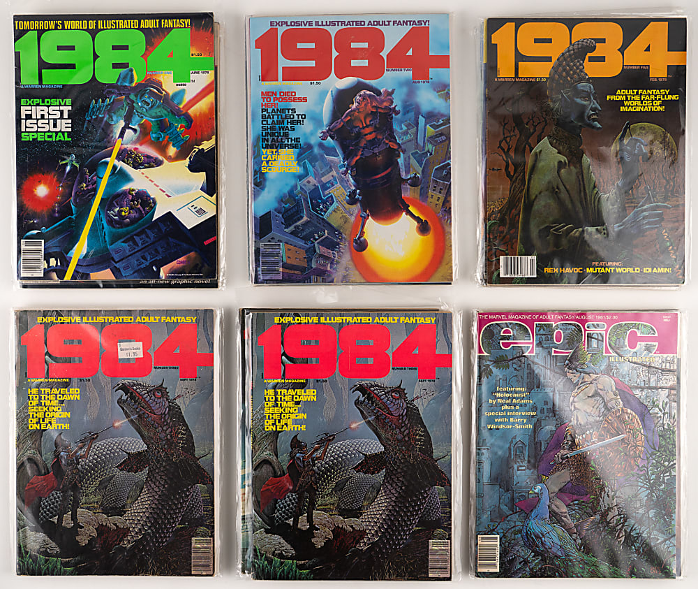 1970s-1980s Bronze Age Heavy Metal & Fantasy Magazine Collection (149)