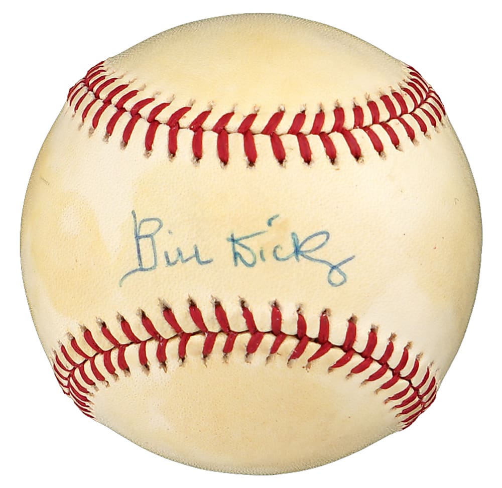 Bill Dickey Single-Signed OAL/Brown Baseball - Full JSA LOA