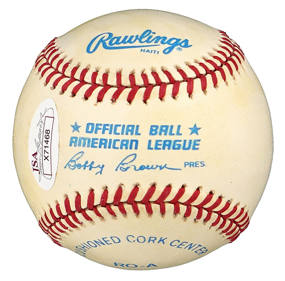 Bill Dickey Single-Signed OAL/Brown Baseball - Full JSA LOA