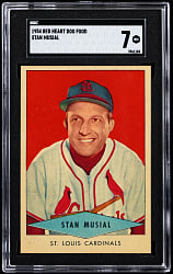 1954 Red Heart Dog Food Stan Musial SGC NM 7