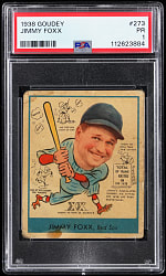 1938 Goudey #273 Jimmie Foxx PSA POOR 1