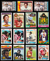 1972-1986 Topps Football Superstar Collection (28) with Several Hall of Fame Rookies