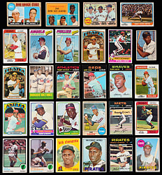1952-1977 Topps & Bowman Hall of Fame & Superstar Collection (51) - Loaded with (4) Hank Aaron & (6) Roberto Clemente