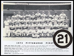 1973 Pittsburgh Pirates Roberto Clemente Memorial Patch