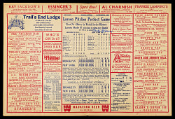 Don Larsen Signed 1956 World Series Perfect Game Off-Site Commemorative Scorecard