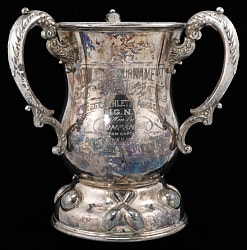 1904-1905 New York 47th Regiment Athletic Association Ornate Bowling Trophy