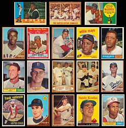 1957-1962 Hall of Fame & Star Collection (58) with Koufax, Mantle Specialty, Mays & Rookies