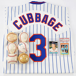 Mike Cubbage Estate Collection (21) with (12) Game-Used Including Milestone Baseballs & 1981 New York Mets Game-Used Jersey