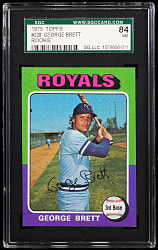 1975 Topps #228 George Brett Rookie SGC NM 7