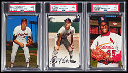 2019 Topps Heritage Box Toppers PSA MINT 9 Hall of Fame Trio with Bob Gibson, Al Kaline & Brooks Robinson