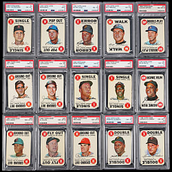 1968 Topps Game PSA Graded Complete Set (33) - All PSA NM-MT 8 or Better (8.24 GPA!)