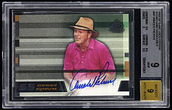 2003 SP Game-Used Edition Golf Arnold Palmer Scorecard Signatures BGS MINT 9 with "9" Autograph Grade