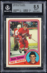 1984-1985 O-Pee-Chee Hockey #67 Steve Yzerman Rookie BGS NM-MT+ 8.5