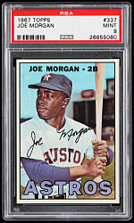 1967 Topps #337 Joe Morgan PSA MINT 9