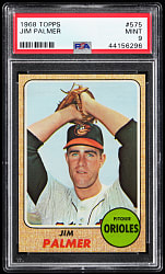 1968 Topps #575 Jim Palmer PSA MINT 9