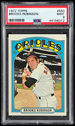 1972 Topps #550 Brooks Robinson PSA MINT 9