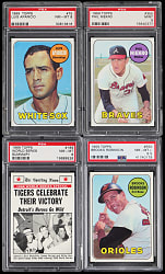 1969 Topps Hall of Fame & Star PSA NM-MT 8 to MINT 9 Graded Singles
