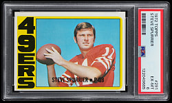 1972 Topps Football #291 Steve Spurrier Rookie High Number PSA EX-MT 6