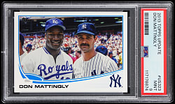2013 Topps Update #US323 Don Mattingly/Bo Jackson Shortprint PSA MINT 9