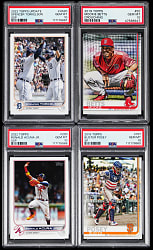 2019-2022 Topps Superstar Shortprint & Variation PSA GEM MINT 10 Graded Cards (4) with Ronald Acuna Jr. & Mookie Betts