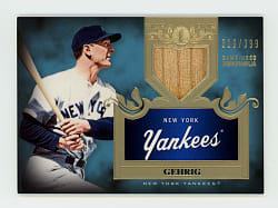 2011 Topps Tier One Lou Gehrig Top Shelf Relic #/399