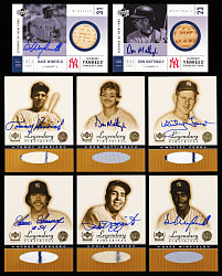2000-2004 Upper Deck New York Yankees Certified Autograph/Game-Used Collection (34) with 2000 Upper Deck Legends Auto/Jersey Set