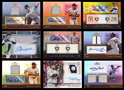 2009-2022 Topps Tribute New York Yankees Certified Autograph/Relic Collection (34) with Complete/Near Rainbows & (4) #1/1