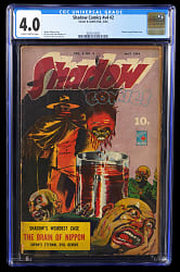 1944 Street & Smith Shadow Comics Vol. 4, #2 Classic Severed Head Cover - CGC 4.0