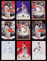 2014-2019 Topps Tribute Bryce Harper Numbered Rainbow Set Trio Plus (2) #1/1 Printing Plates